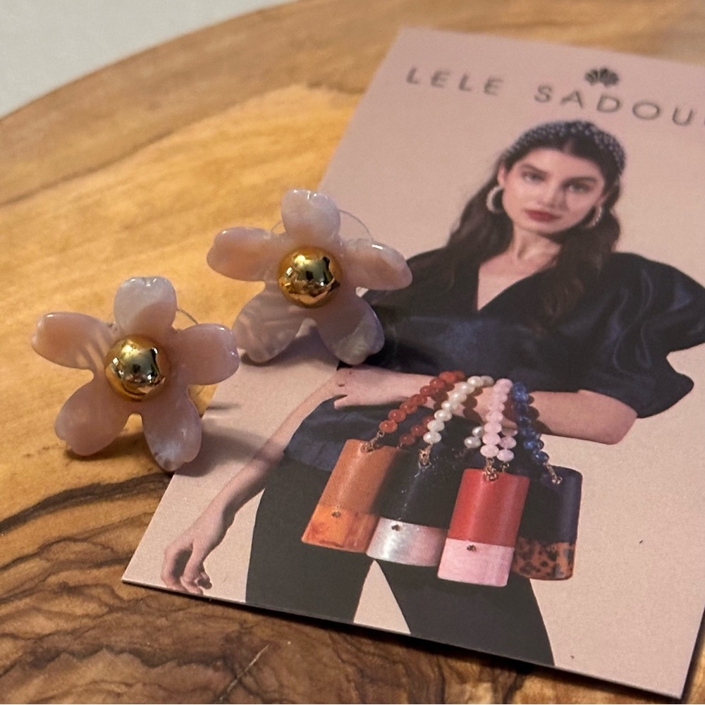 Lele Sadoughi Garden Flower Stud Earrings - Picture 3 of 10